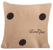 Fata de perna din microplus LOVE FAX 40x50 cm bej