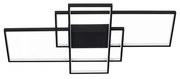 Lustra LED cu telecomanda design geometric CLEA neagra