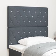 vidaXL Tăblie din Catifea Argyle Manual Gri închis 100 cm Catifea