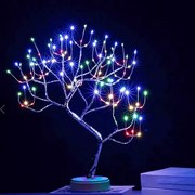 Decoratiune de Craciun, Copacel cu 108 leduri, usb si baterii, multicolor