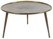 Măsuță de cafea în culoarea bronz rotundă din metal ø 67,5 cm Babina – Light &amp; Living