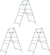 vidaXL Spaliere de grădină plante cățărătoare 3 buc. oțel, cu cadru A