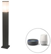 Lampă de exterior inteligentă gri închis 80 cm inclusiv Wifi P45 - Malios