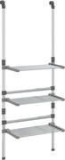 vidaXL Suport de uscare rufe suspendat, 3 niveluri, aluminiu