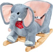 Jucărie balansoar elefant VICTOR cu centură de siguranță, gri Spielwerk