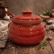 Oala din Lut Glazurata pentru Sarmale si Friptura ,   6 Litri