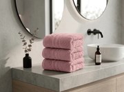 Prosop CLASSIC COLOR 50 x 100 cm roz prafuit, 100% bumbac