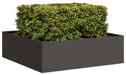 vidaXL Jardinieră Negru 100x100x30 cm Oțel