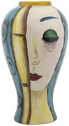 Mauro Ferretti Vaza Ceramica Art Face cm Ø 28X50 | Aosom Romania