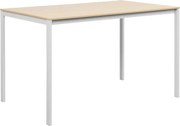 Masa Bucatarie/Dining Foranno PAL Finisaj Stejar 120x75x75cm , Picioare Albe