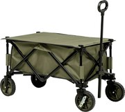 Outsunny Cărucior de Grădină Pliabil cu Roți, Ideal pentru Camping și Activități în Aer Liber, cu Placă Pliabilă, Ușor de Depozitat | Aosom Romania