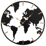 Ceas de perete Union, metal cu limbile aurii