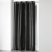 Draperie neagră din microsatin 140x240 cm Shana – douceur d'intérieur