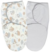 Set 2 sisteme de infasat reglabil din bumbac 0-3 luni Kidizi On a Cloud Pastel, 100% bumbac