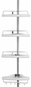 Deuba Raft telescopic pentru duș DELMO, 92-306 cm, alb