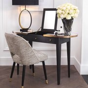 Masa de machiaj design elegant LUX Toulouse, gri carbune 114436 HZ