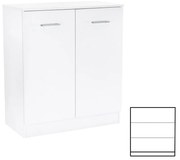 Comodă Miami cu 2 uși 80x92 cm alb-alb