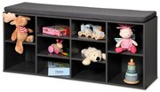 Kesper 15923 Suport pentru pantofi cu scaun, gri,103,5 x 48 x 29,5 cm