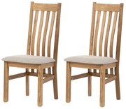 Set de scaune de sufragerie C-2100 CRM2, stejar, 2buc.