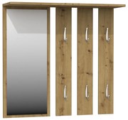 Shannan Opal cuier cu oglindă, culoare stejar