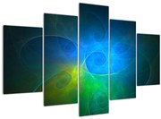 Tablou cu abstracțiune albastră (150x105 cm)