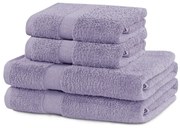 Prosoape de baie mov lavandă 4 buc. din bumbac frotir Marina – DecoKing