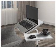 Măsuță ajustabilă GLEN 87x67 cm albă