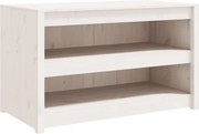 vidaXL Dulap bucătărie de exterior, MEPPEL, alb, 106x55x64 cm, lemn masiv pin