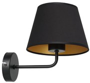 Lampă de perete ARDEN 1xE27/60W/230V negru/auriu