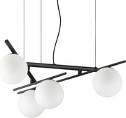 Lustra suspendata moderna ATLAS SP4 NERO