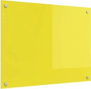 vidaXL Panou de bucătărie Galben 80 x 60 cm sticlă securizată