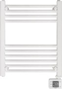 Calorifer electric pentru baie Adler AD 7823, 400 W, 10 elementi, Panou de control LED, Mod de economisire a energiei, IP24, Alb