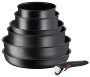 Set de vase de gătit Tefal 7 buc. INGENIO BLACK STONE