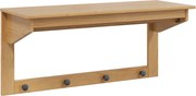 vidaXL Răcător de paltoane Hill Maro miere 90 x 35 x 41.5 cm
