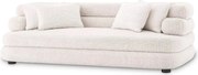 Canapea design LUX cu spatar rotunjit Malaga S, Lyssa off-white