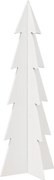 vidaXL Brad de Crăciun decorativ, alb, 112 cm, lemn de pin masiv