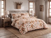 Lenjerie de pat din microfibra BIRDS PUMPKIN maro Dimensiune lenjerie de pat: 2 buc 70 x 90 cm | 200 x 220 cm