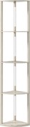 HOMCOM Lampadar Podea LED, 4 Rafturi, Lumină Reglabilă 3000K, MDF, 41x29,5x163,5 cm, Stejar | Aosom Romania