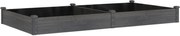 vidaXL Strat grădină înălțat cu căptușeală gri 240x120x25cm, lemn brad