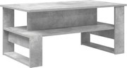 vidaXL Masă de cafea Gri din beton 90 x 50 x 40 cm Lemn compozit