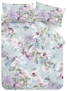 Lenjerie de pat albastru-deschis pentru pat dublu, extinsă 230x220 cm Floral Serenity – RHS