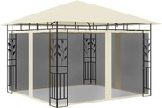 vidaXL Pavilion cu plasă anti-țânțari, crem, 3x3x2,73 m, 180 g/m²