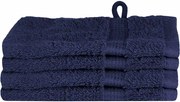 vidaXL Prosop pentru musafiri SOLUND 4 pcs Albastru marin 15 x 21 cm