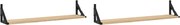 vidaXL Rafturi de perete 2 buc. Stejar Sonoma 80x15x15,5 cm Lemn stratificat