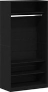vidaXL Dulap Stejar negru 100 x 50 x 200 cm Lemn compozit