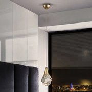 Lustra / Pendul LED design modern decorativ Aquaria auriu