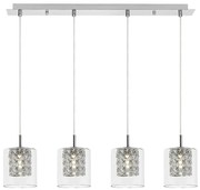 Lustra suspendata design elegant Duchess crom