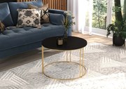 Măsuță de cafea NOEL, ADRK Furniture (Culoare: Negru / Alb)