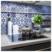 Set 24 autocolante pentru perete Ambiance Decals Tiles Eusebio, 10 x 10 cm