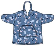 Disney Lilo și Stitch Glee pătură polar plușată, poncho 7-14 ani